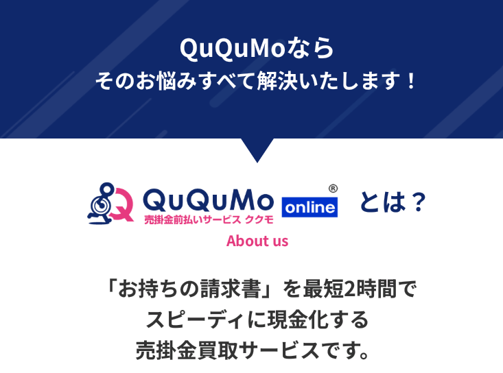 売掛金前払いのQuQuMo(ククモ) 口コミ