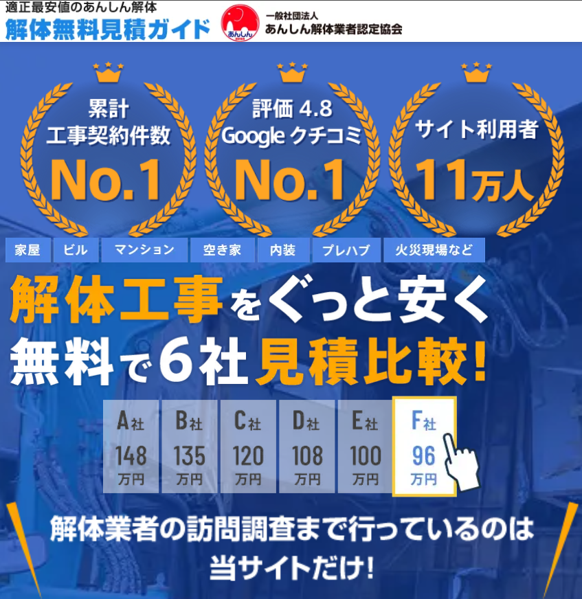 解体無料見積ガイド 口コミ