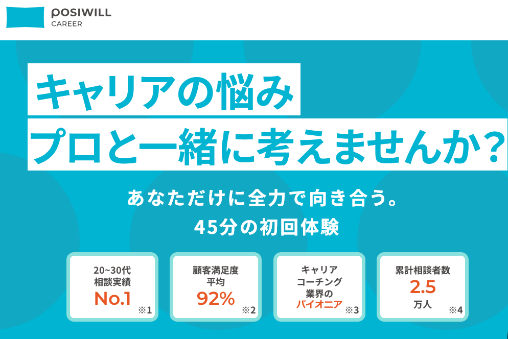 POSIWILL CAREER(ポジウィルキャリア) 口コミ